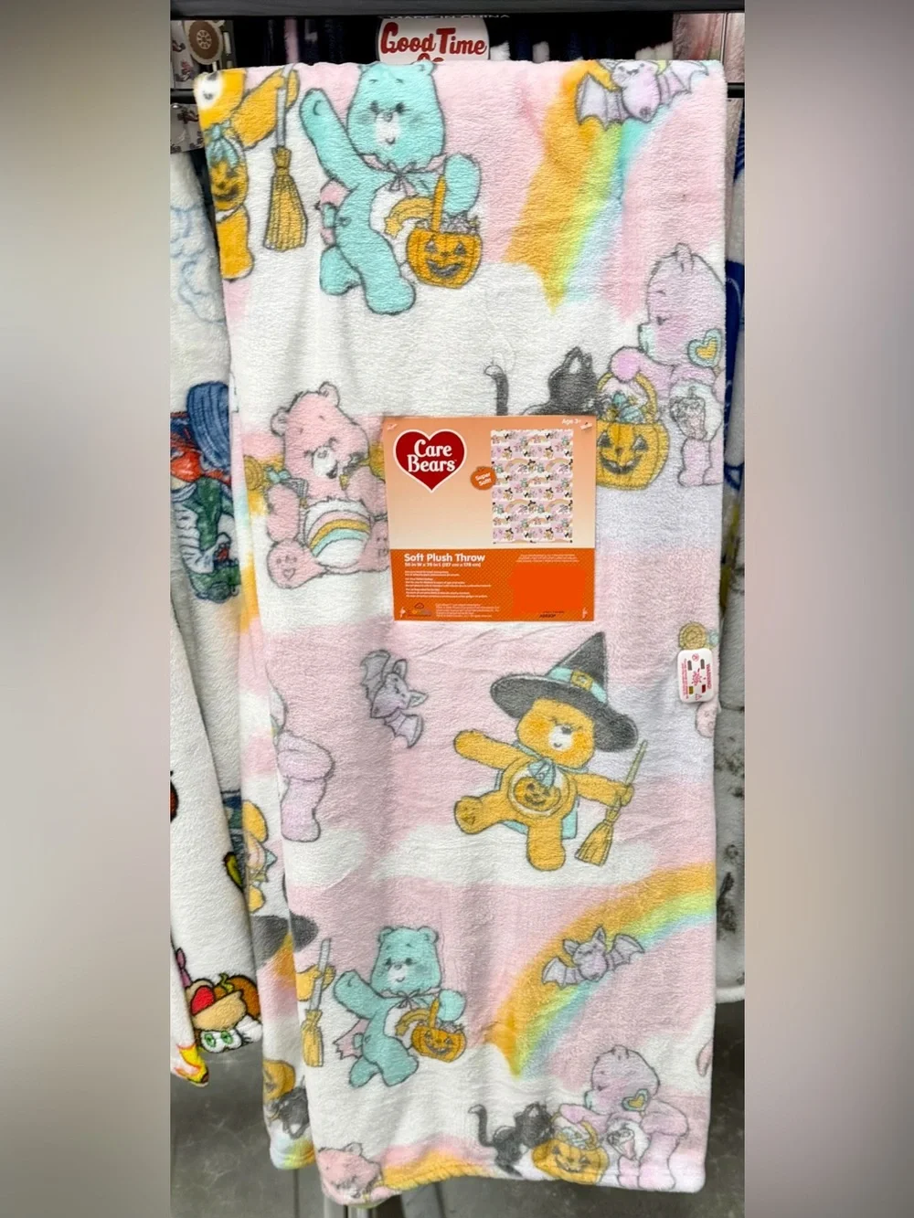 care bears Halloween blanket plush blanket throw
